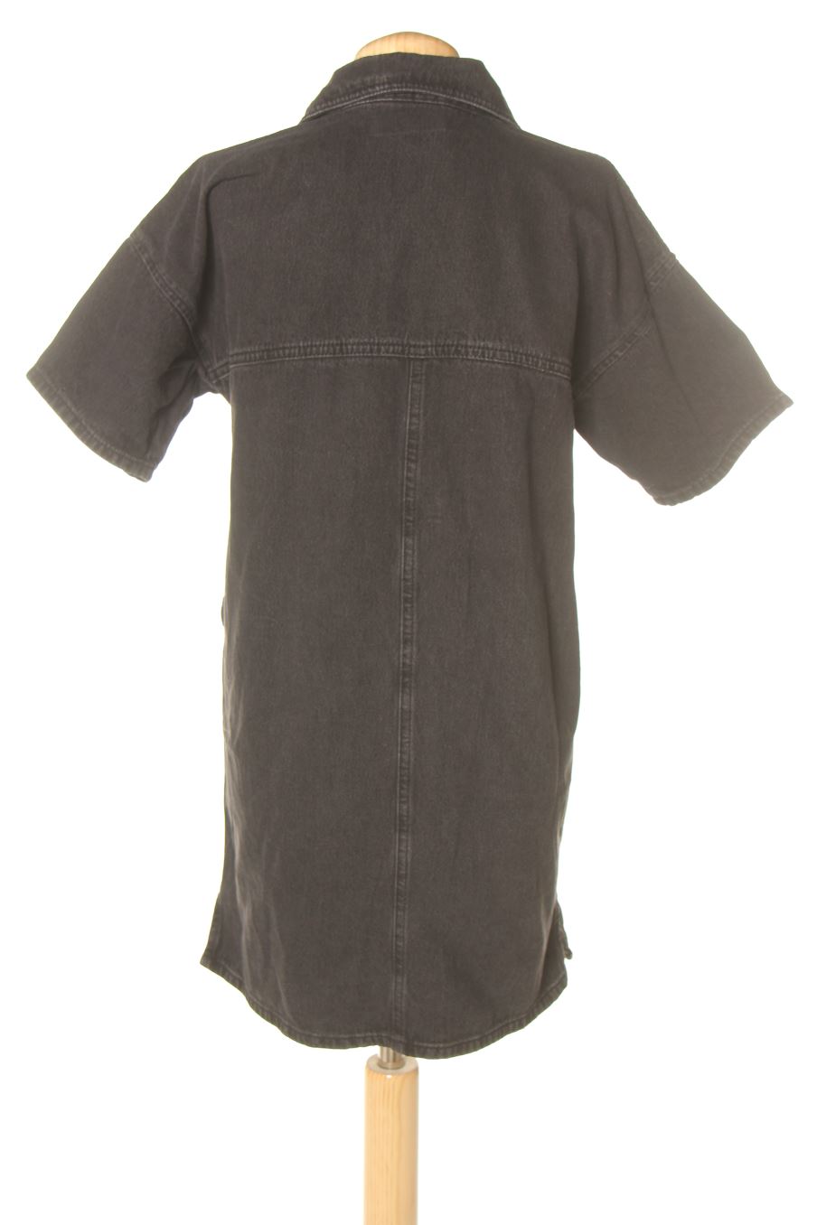 Einfaches Kleid von ASOS Größe 38, Farbe Schwarz, aus Jeanskleidung für