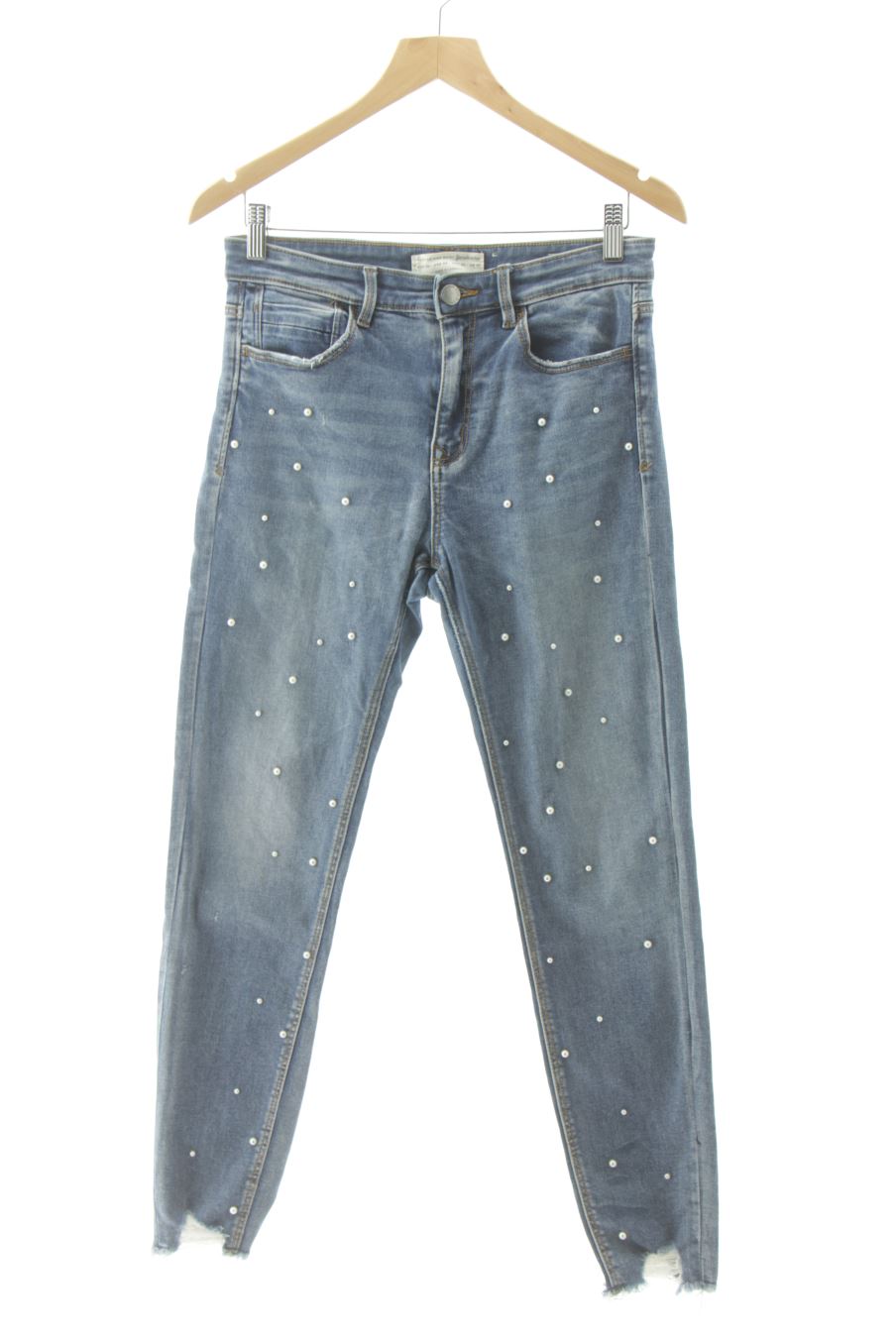 Jeans Stradivarius de la taille 40, de couleur bleu de denim