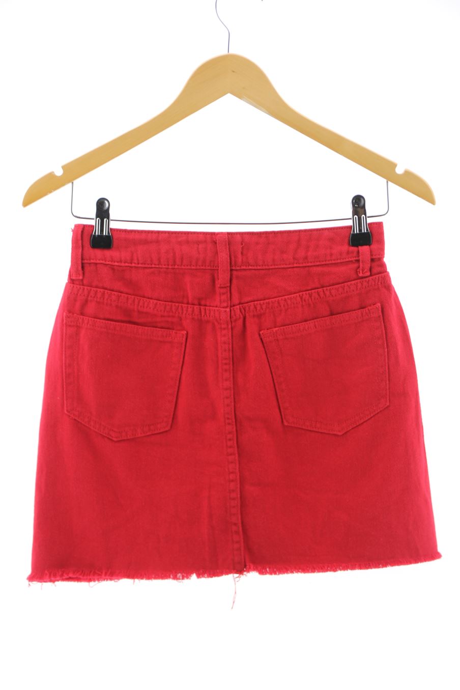 Jupe Boohoo de la taille 38, de couleur rouge