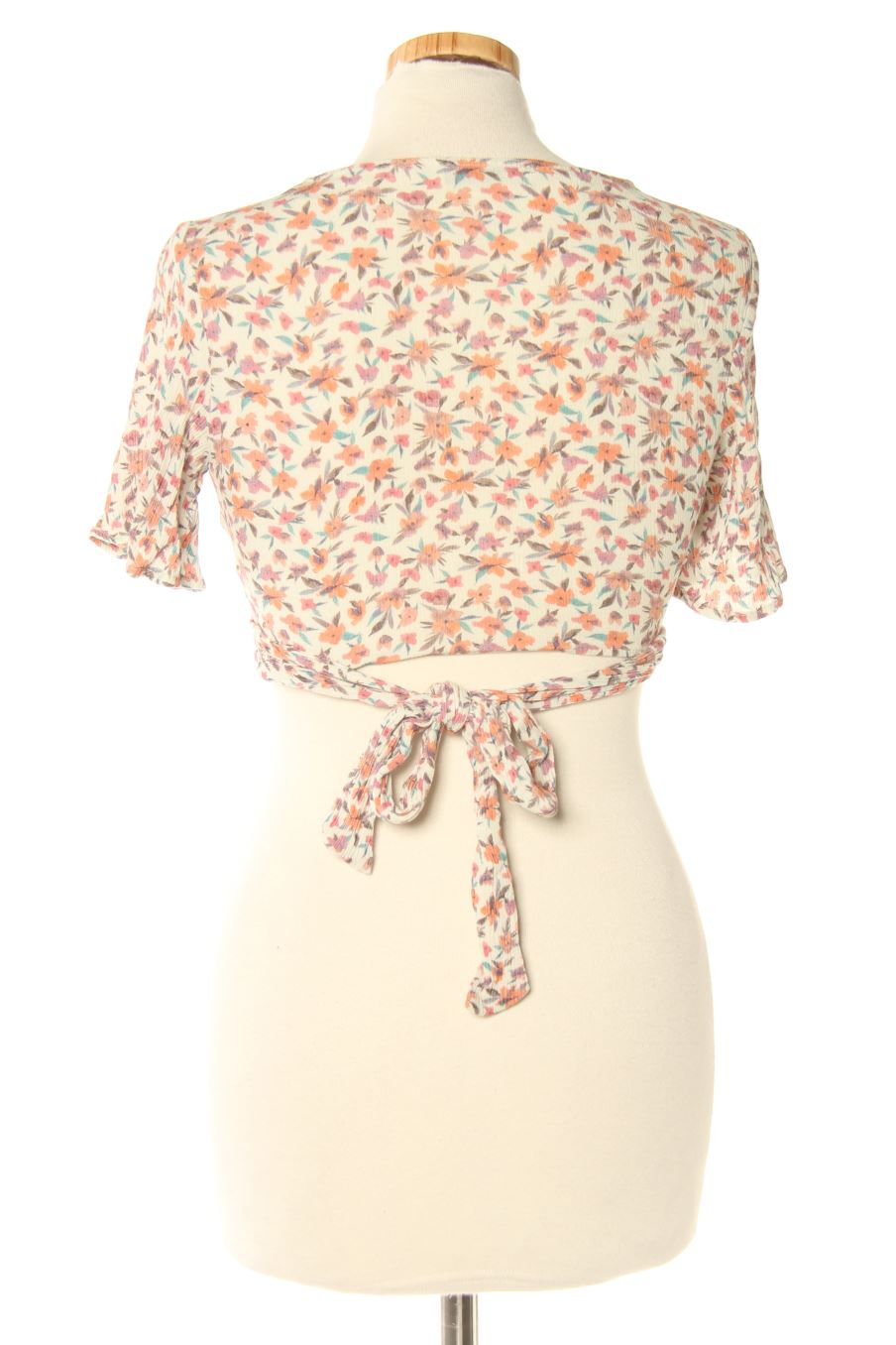 Blouse à manches courtes Pull & Bear de la taille S, de couleur fleurs