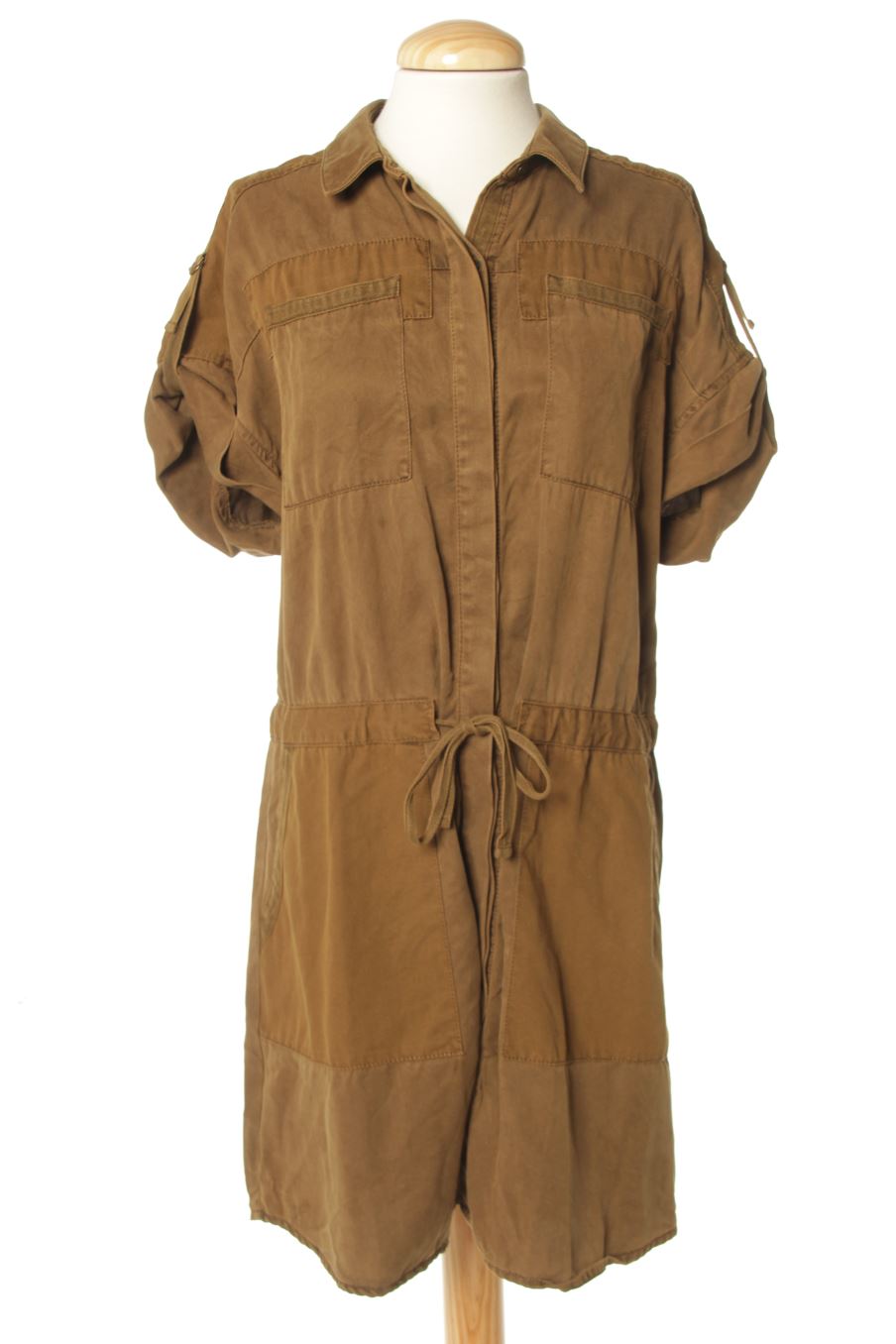 Einfaches Kleid von Edc (ESPRIT) Größe 38, Farbe Braun, aus Jeanskleidung für