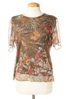 Kurzärmelige Bluse 42 Afibel