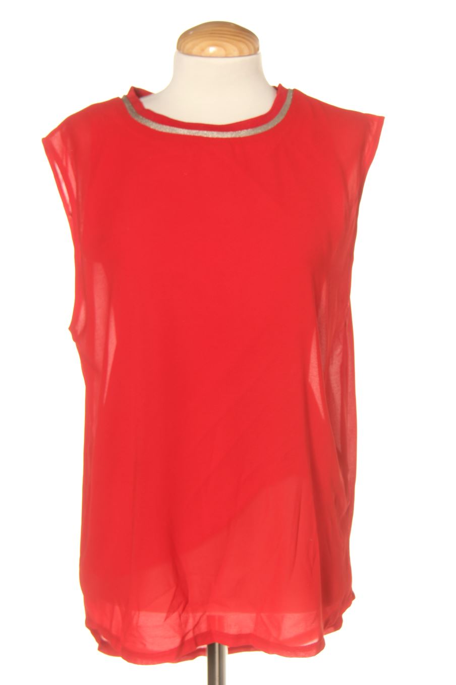 Blouse à manches courtes Amitié de la taille S, de couleur rouge