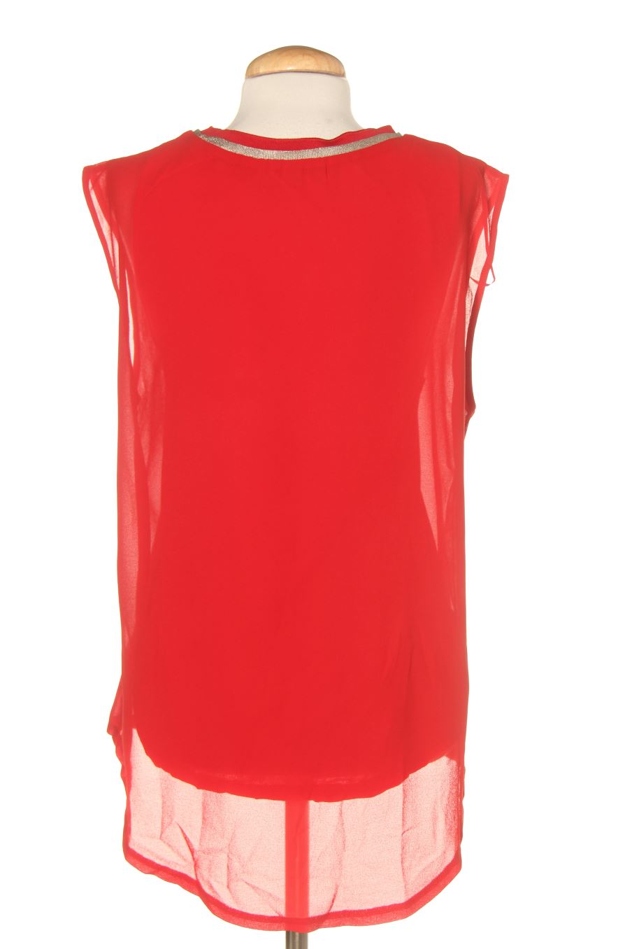 Blouse à manches courtes Amitié de la taille S, de couleur rouge