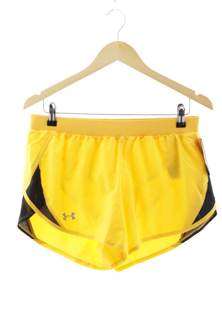 Pantalones cortos de deporte de Under Armour de la talla M, de color amarillo