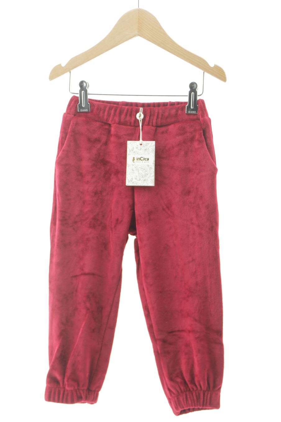 Pantalón de deporte de Incity de la talla 2 años de terciopelo con etiqueta