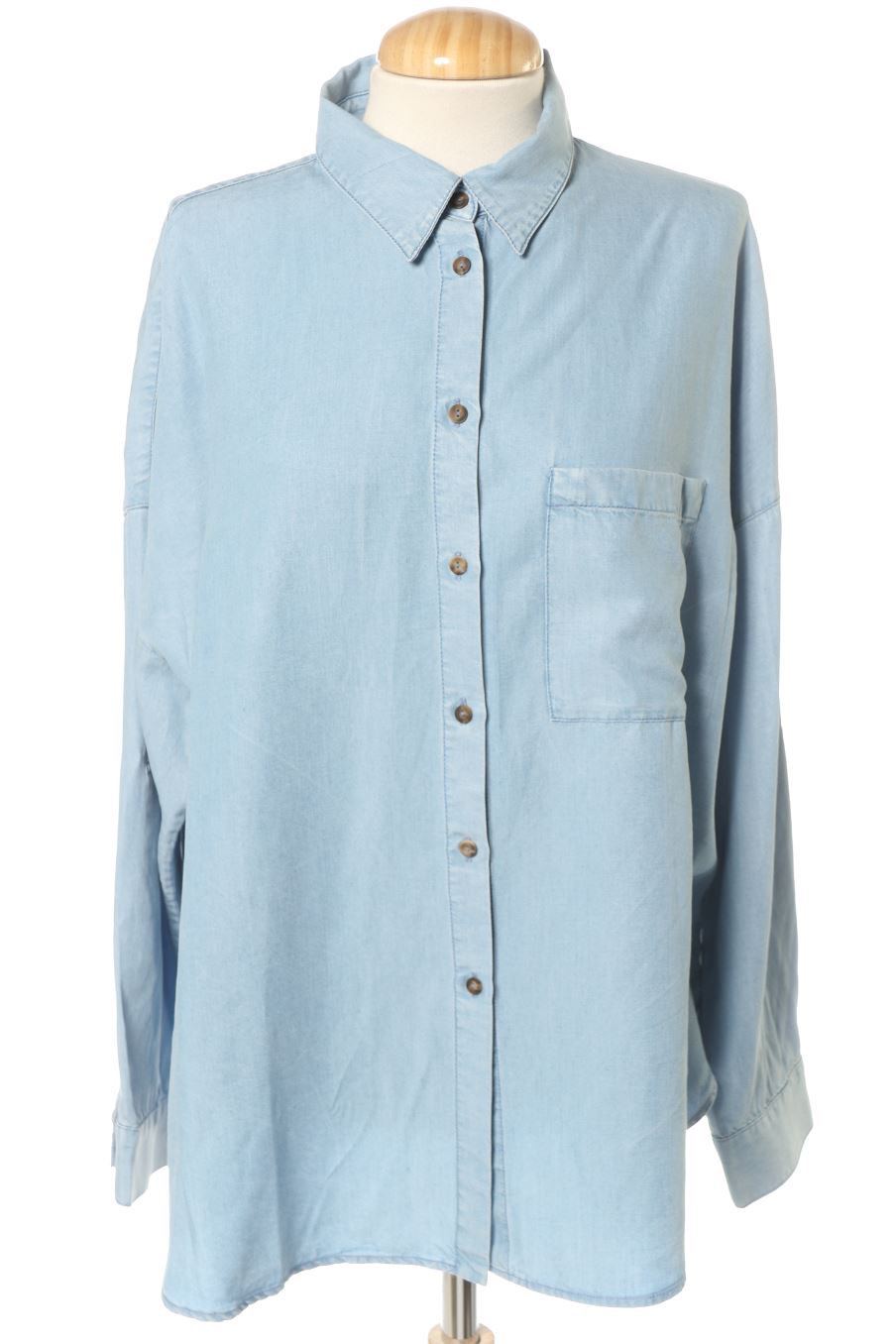 Camisa de Massimo Dutti de la talla XL, de color azul de ropa vaquera