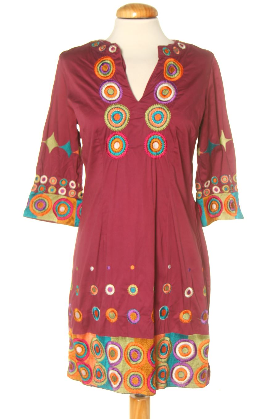 Robe casual Niza de la taille S, de couleur pourpre