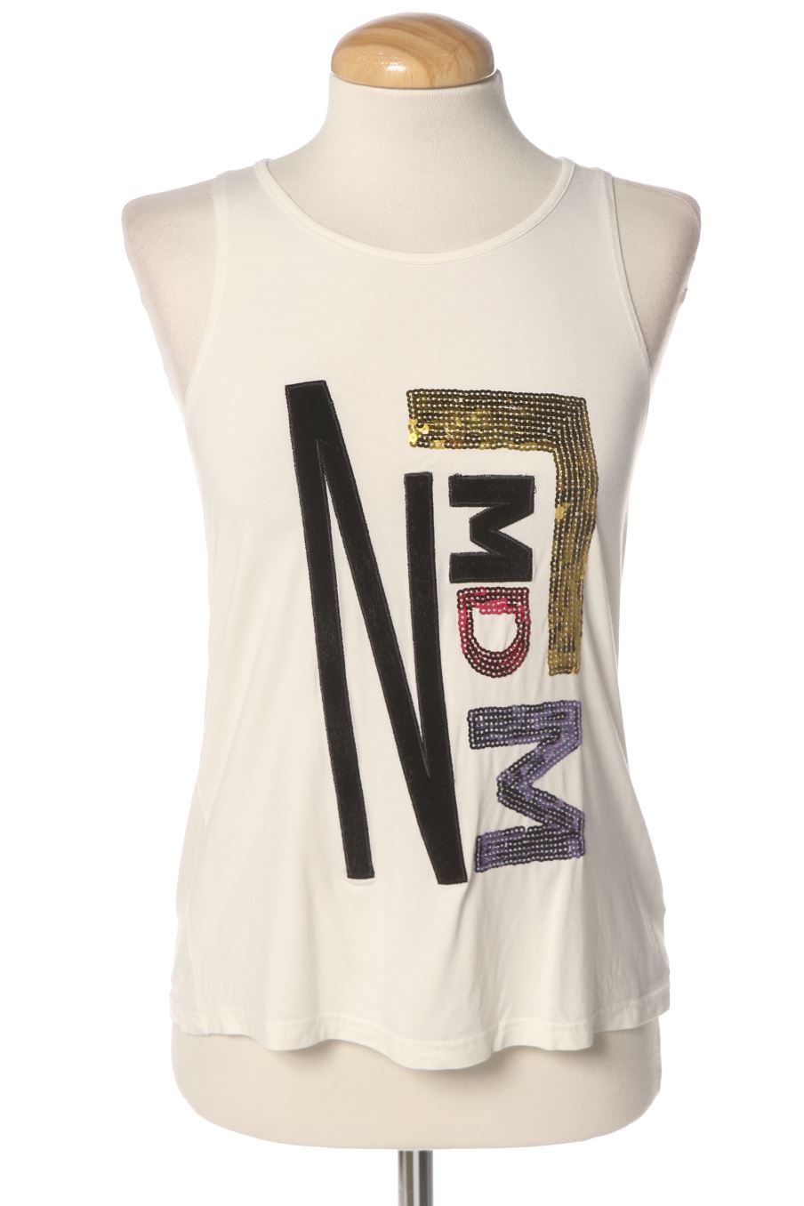 Top von M de Miguel Größe 38, Farbe Weiss, für