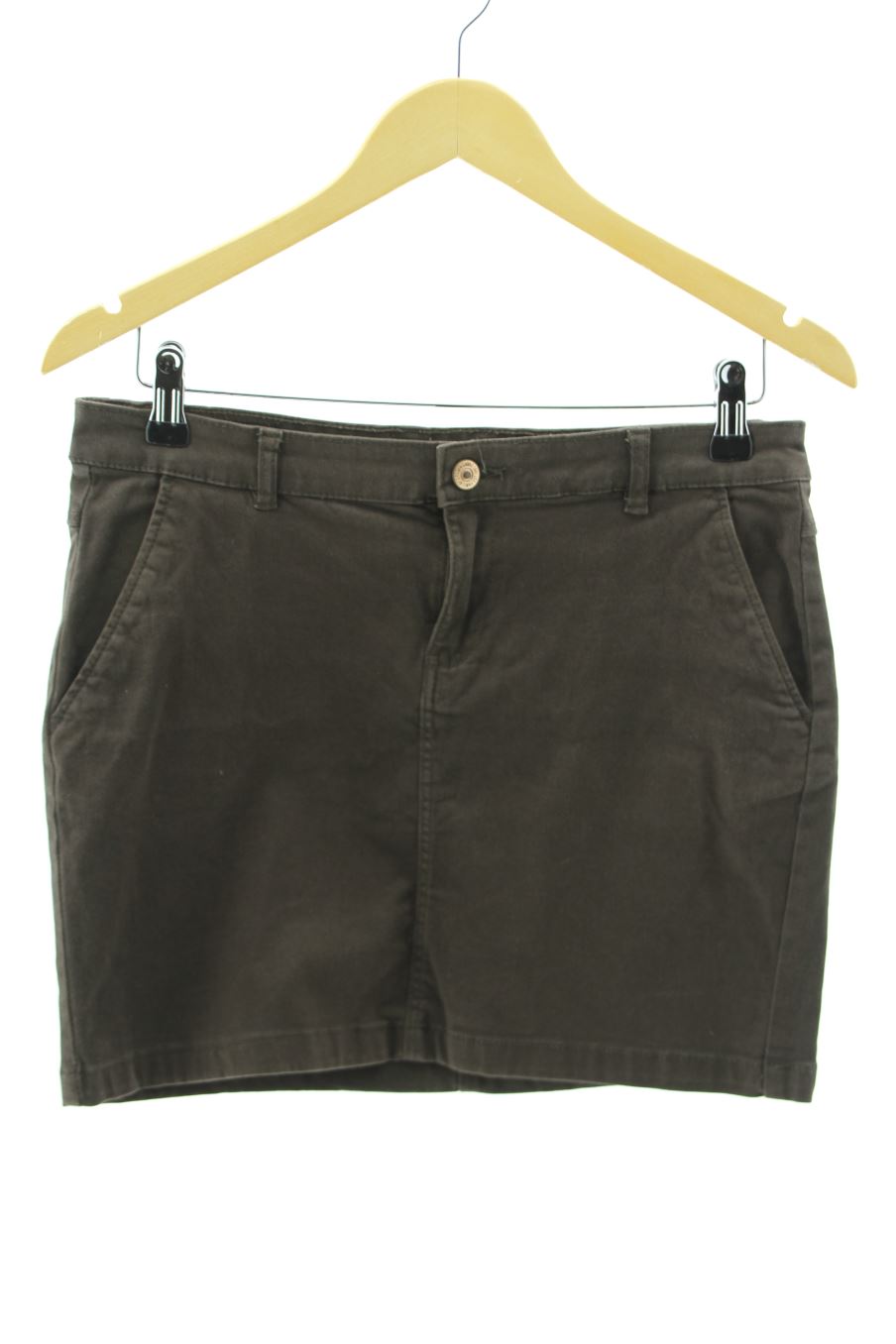 Falda de H&M de la talla 38, de color marrón