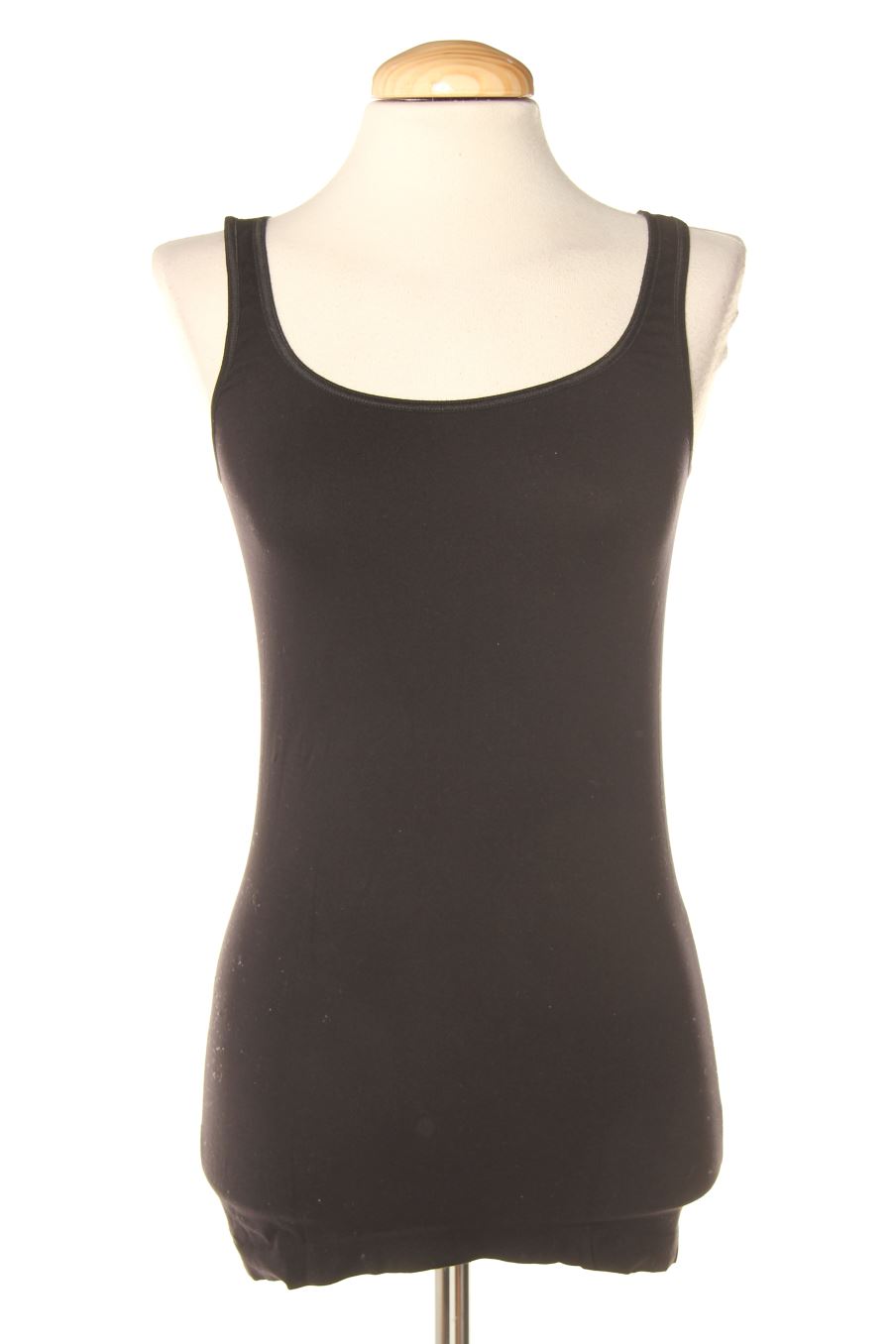Camiseta sin mangas de Benetton de la talla S, de color negro