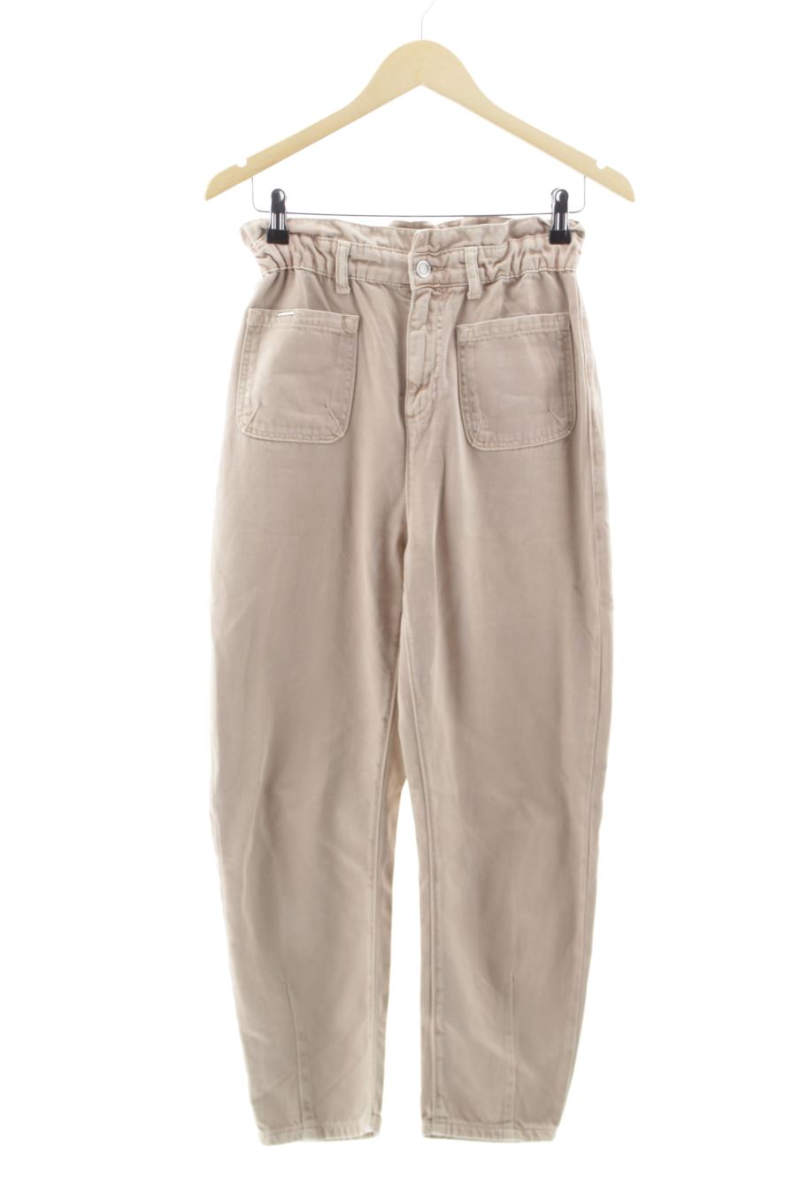 Vaquero de Zara de la talla 34, de color rosa de ropa vaquera