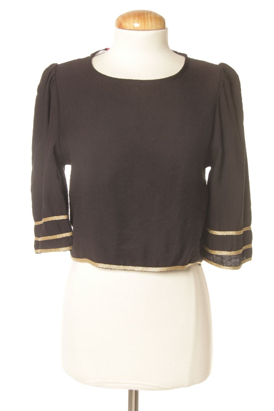 Blouse à manches courtes New collection de la taille S, de couleur noir