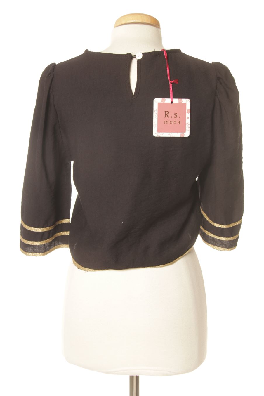 Blouse à manches courtes New collection de la taille S, de couleur noir