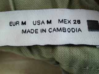 Shorts Zara de la taille M, de couleur vert