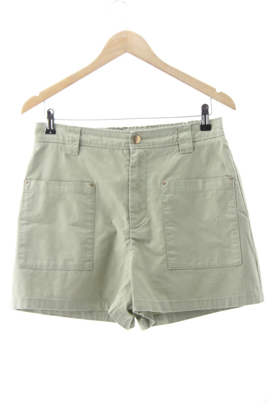 Shorts Zara de la taille M, de couleur vert