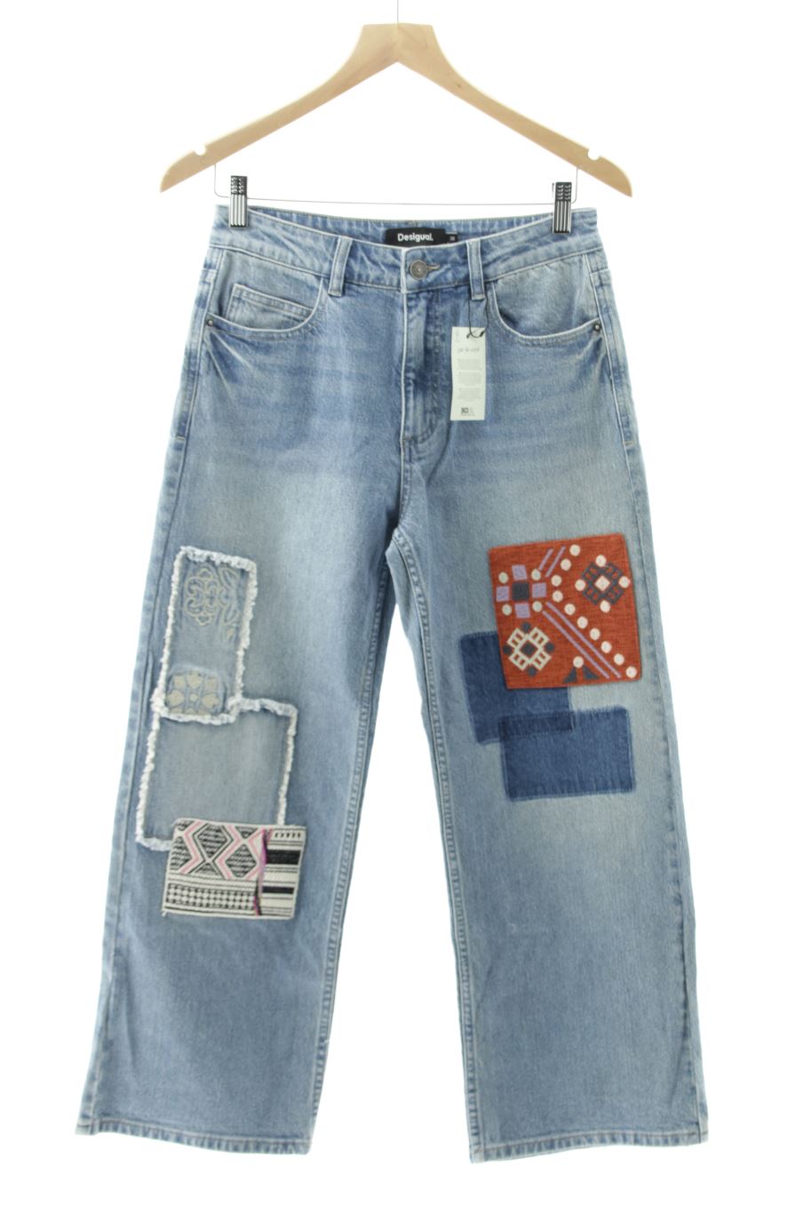 Jeans von Desigual Größe 38, Farbe Blau, aus Jeanskleidung für
