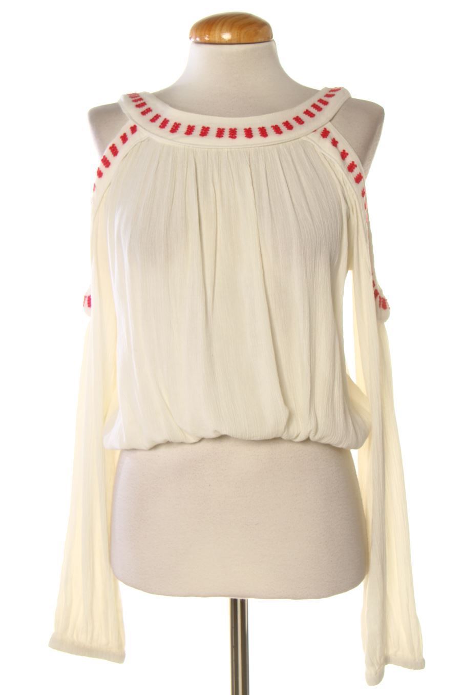 Langärmelige Bluse von Pepe Jeans Größe M, Farbe Beige, für