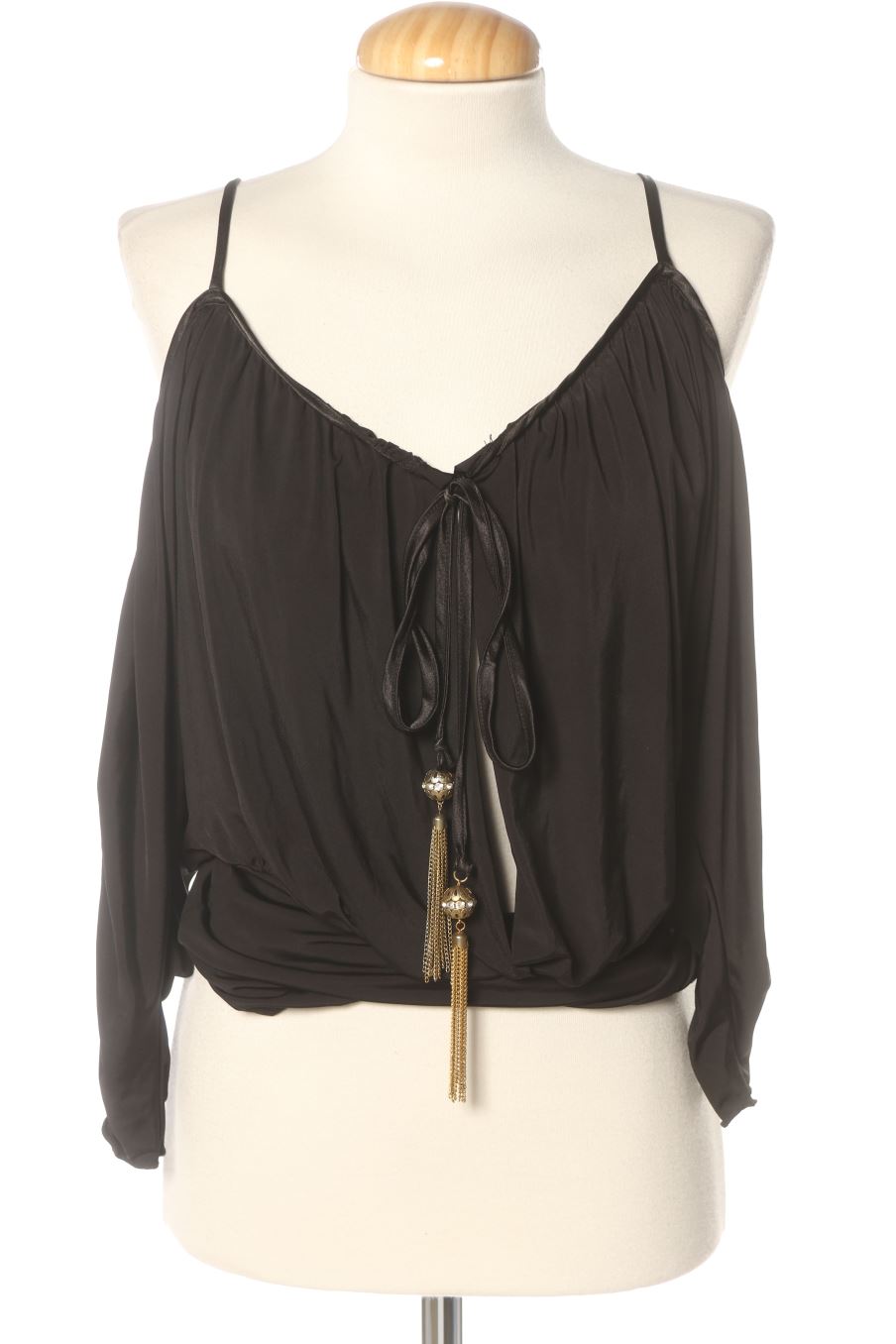 Langärmelige Bluse von Baby phat Größe L, Farbe Schwarz, für