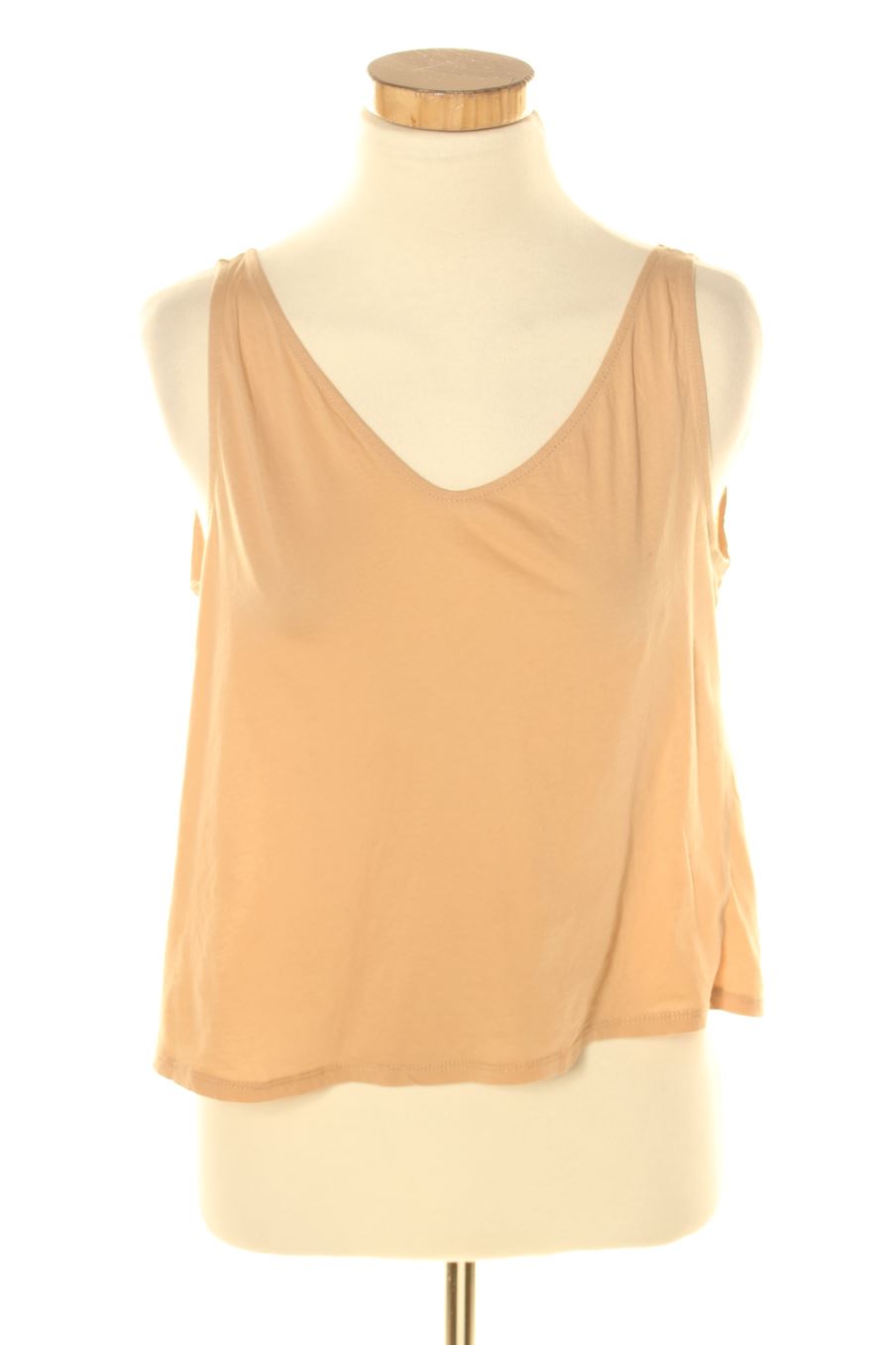 Camiseta sin mangas de Mango de la talla S, de color marrón