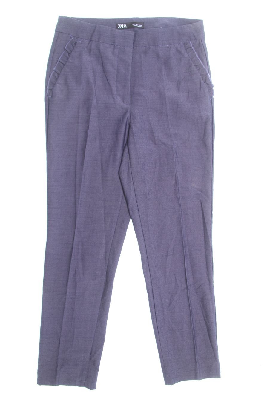 Pantalones de Zara de la talla S, de color azul marino