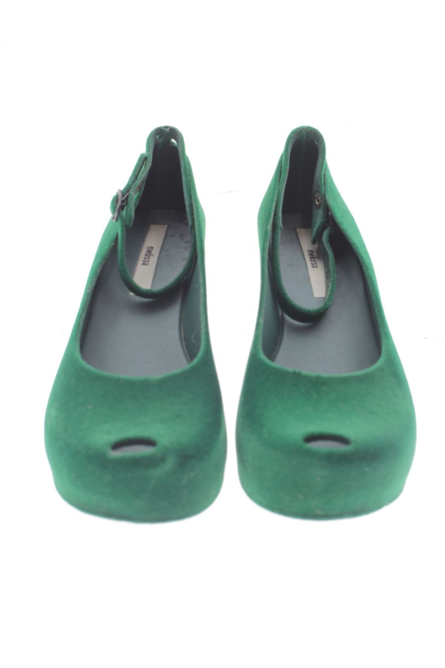 Zapatos de tacon de Melissa de la talla 37, de color verde de