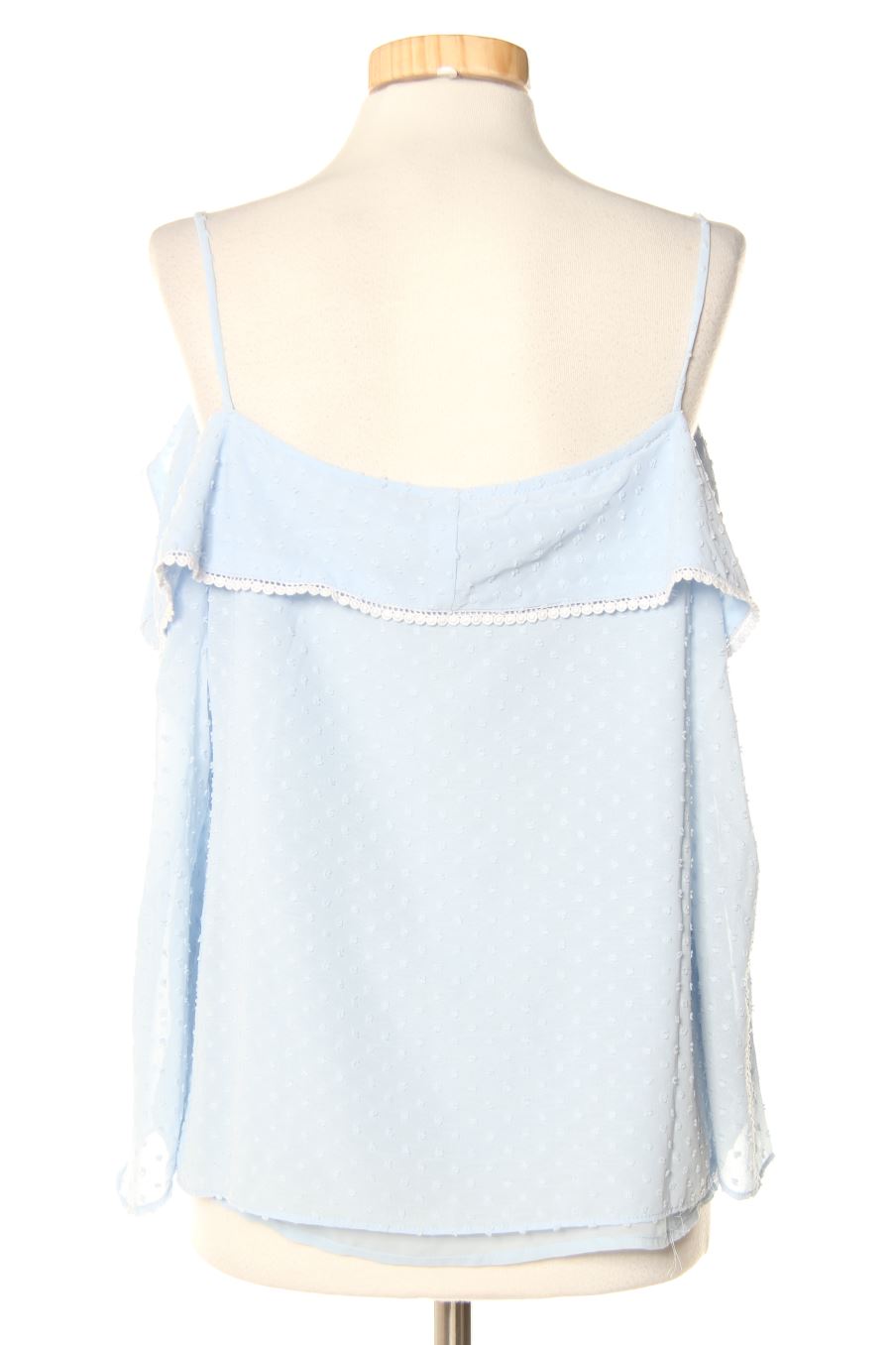 Blouse à manches longues Majolica de la taille M, de couleur bleu