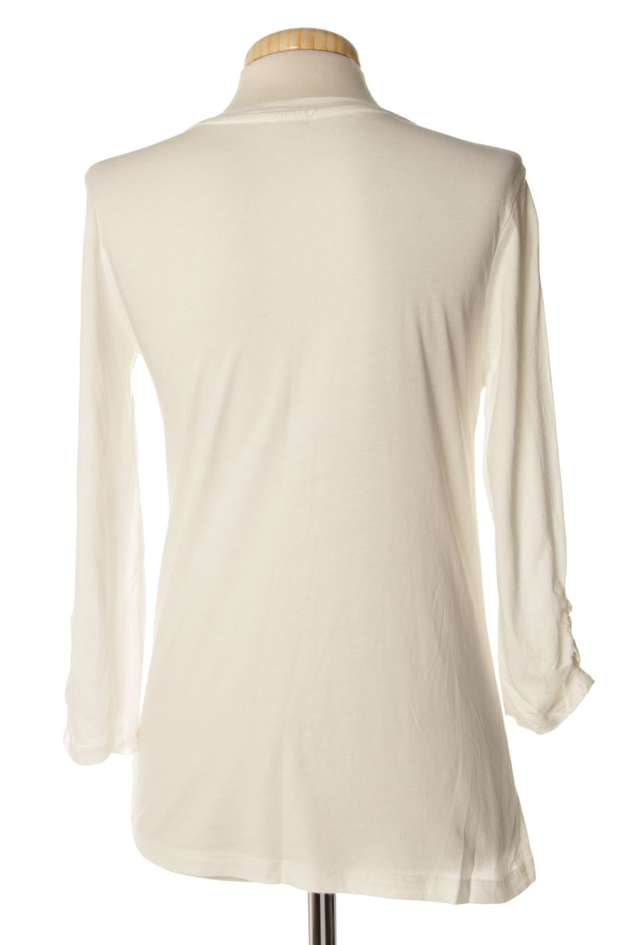 T-shirt à manches longues Stradivarius de la taille S, de couleur blanc
