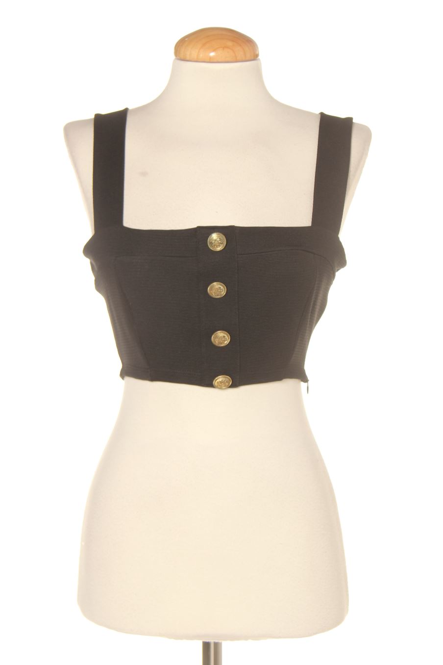 Top Zara de la taille S, de couleur noir