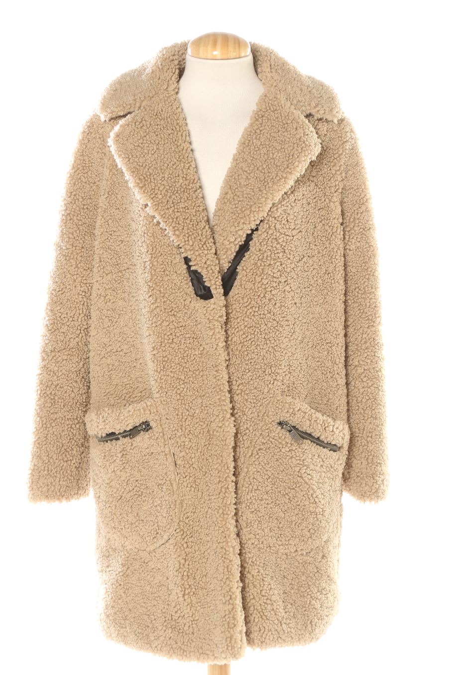 Manteau Noisy may de la taille M, de couleur beige