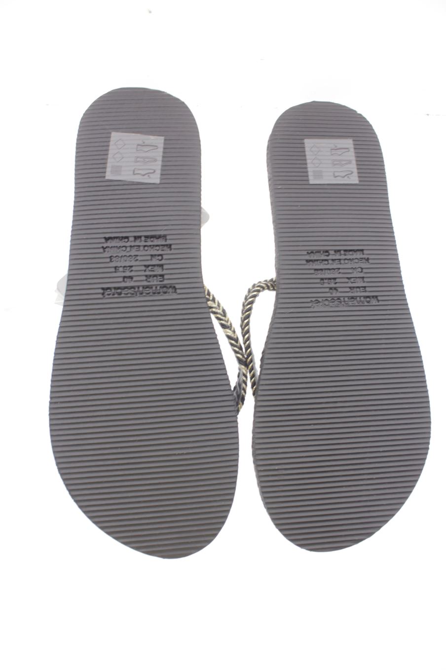 Chanclas de Women' secret de la talla 40, de color negro de