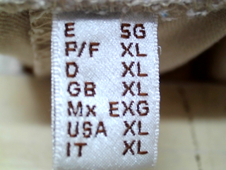 Jeans Punt roma de la taille XL, de couleur beige de denim
