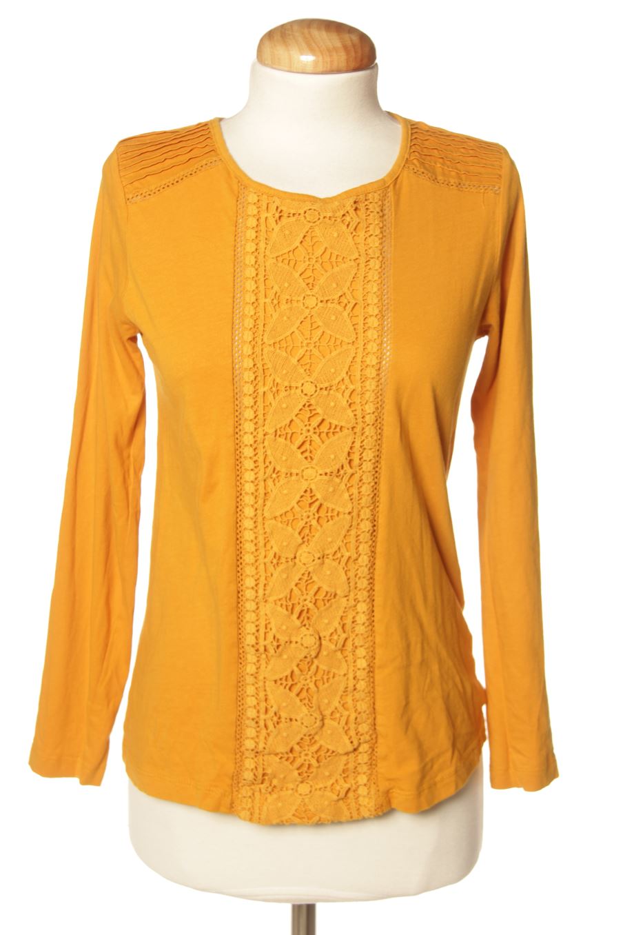 Camiseta manga larga de Sfera de la talla S, de color amarillo