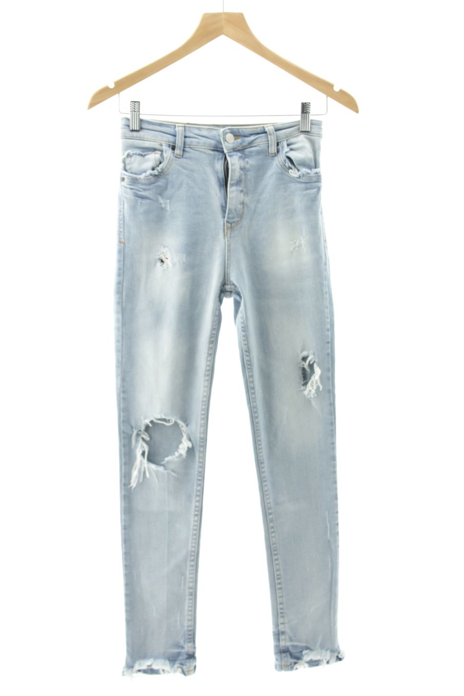 Jeans Stradivarius de la taille 34, de couleur bleu