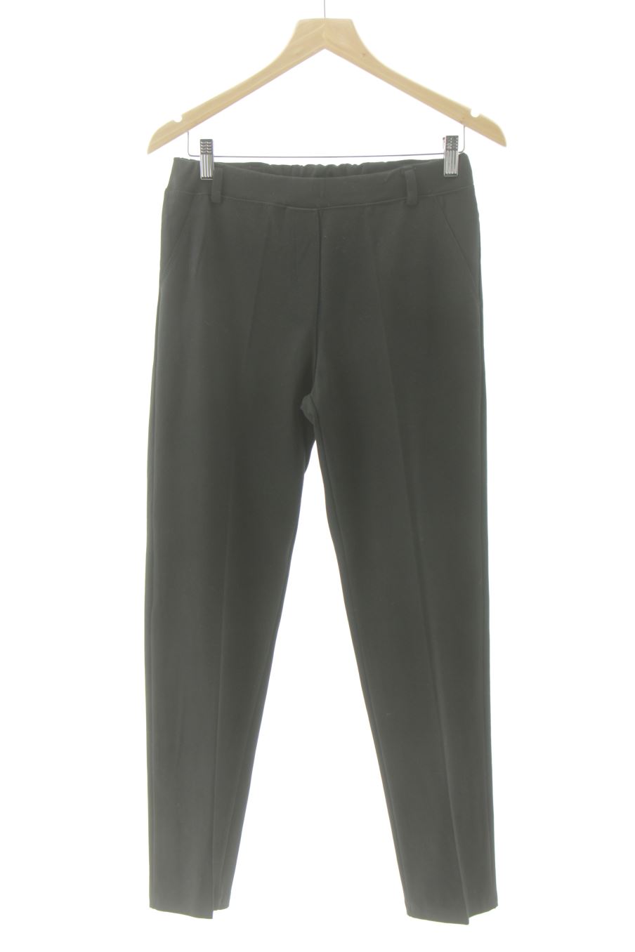 Pantaloni casual de Made in italy de la talla 42, de color nero