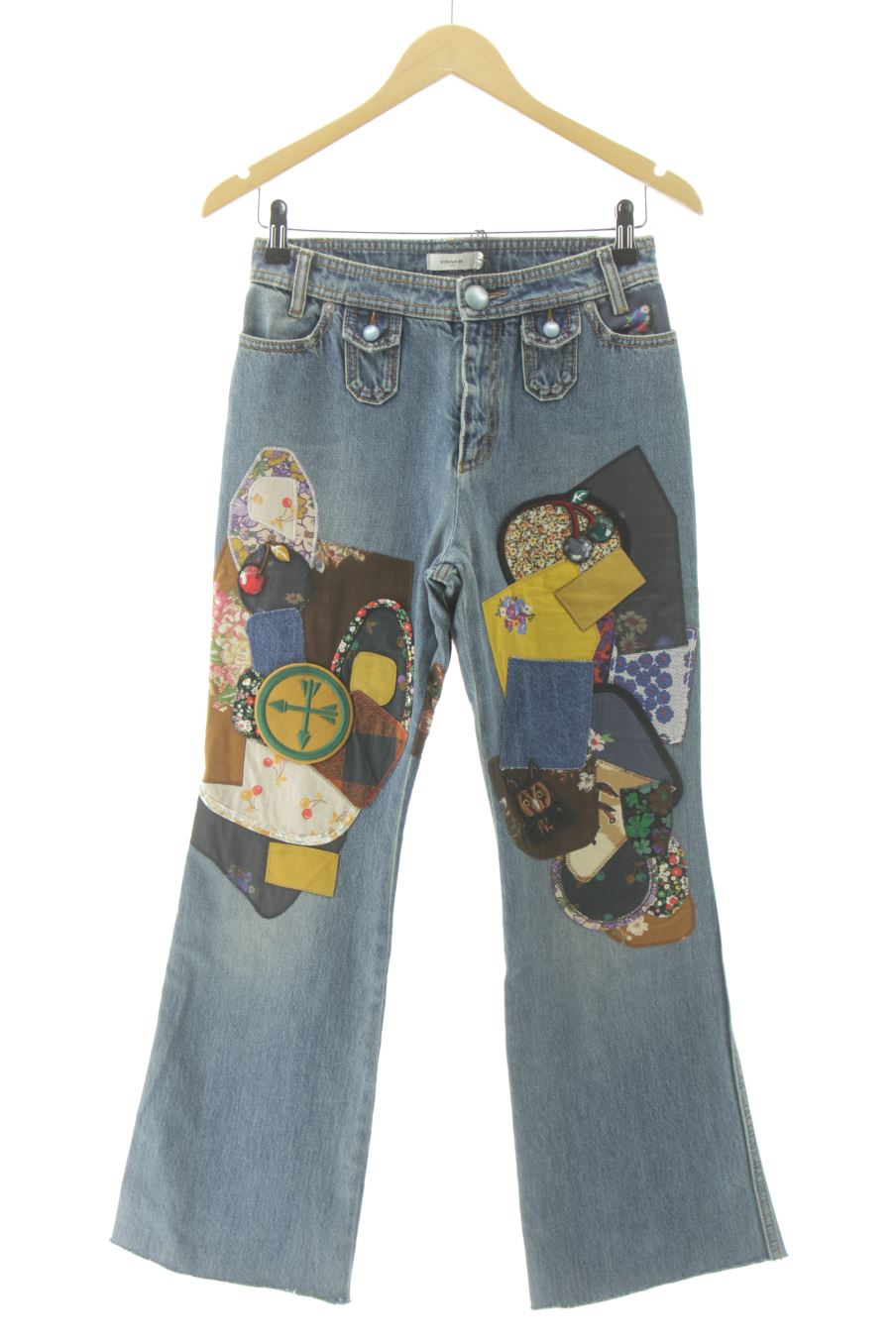 Vaquero de COACH de la talla XS, de color azul de ropa vaquera