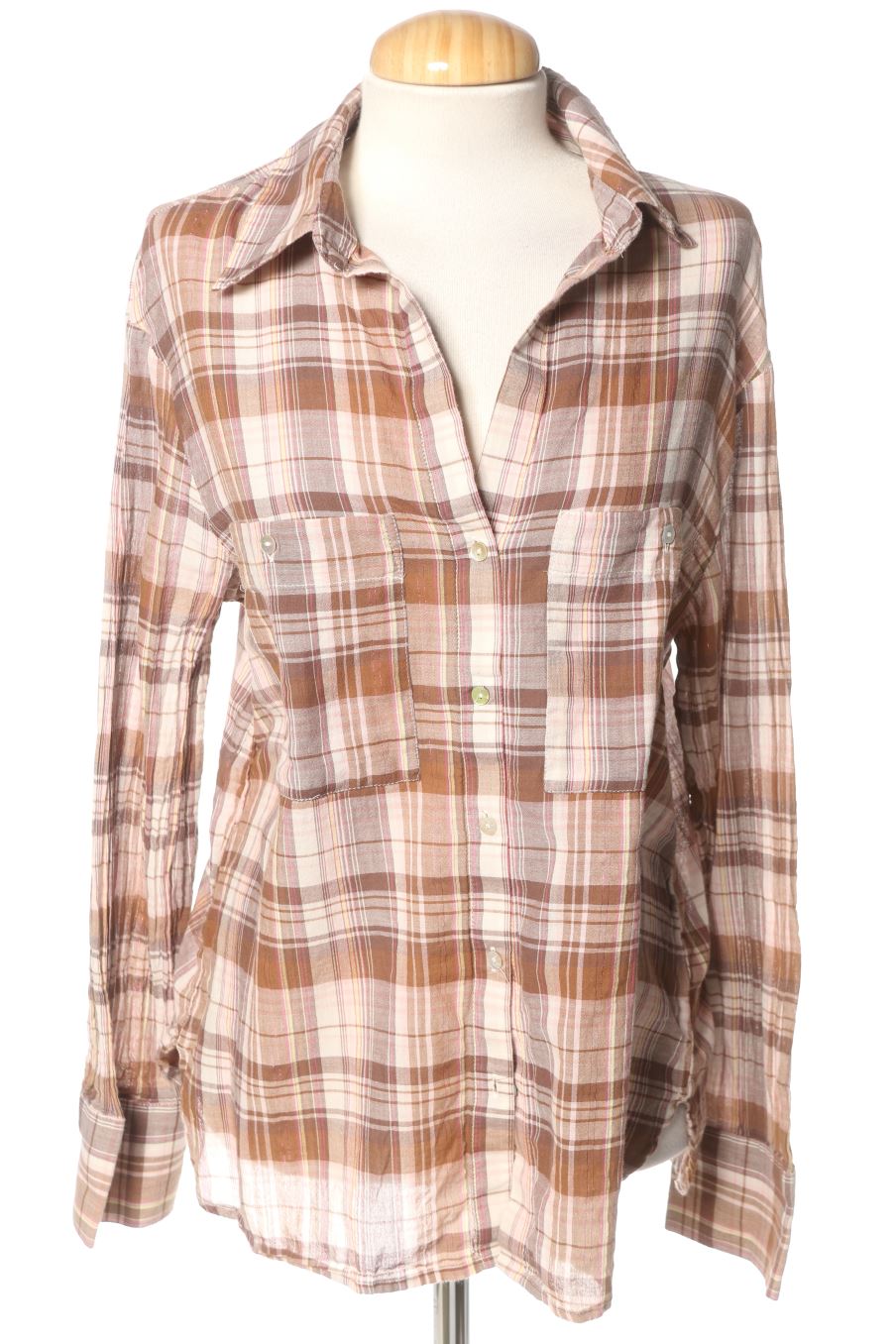 Camisa de Mango de la talla M, de color cuadros
