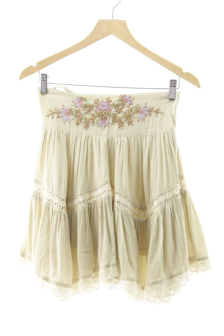 Aufwändiger Rock von Nekane Größe S, Farbe Beige, für
