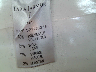 Falda de Tara Jarmon de la talla 38, de color gris