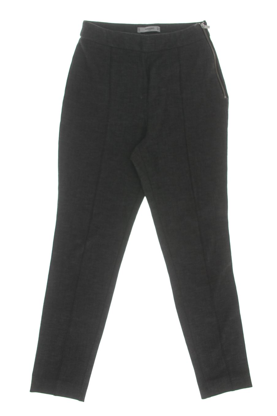 Pantalones de Mango de la talla 34, de color gris