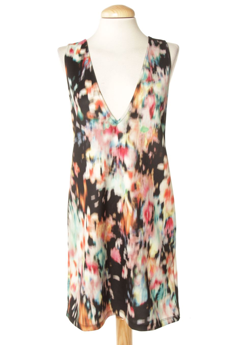Robe casual Bershka de la taille L, de couleur imprimés