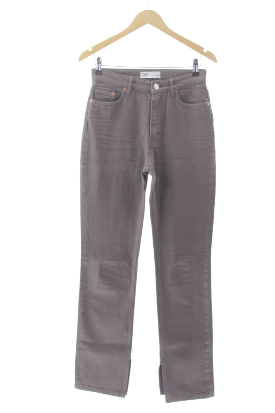 Vaquero de Zara de la talla 36, de color marrón de ropa vaquera