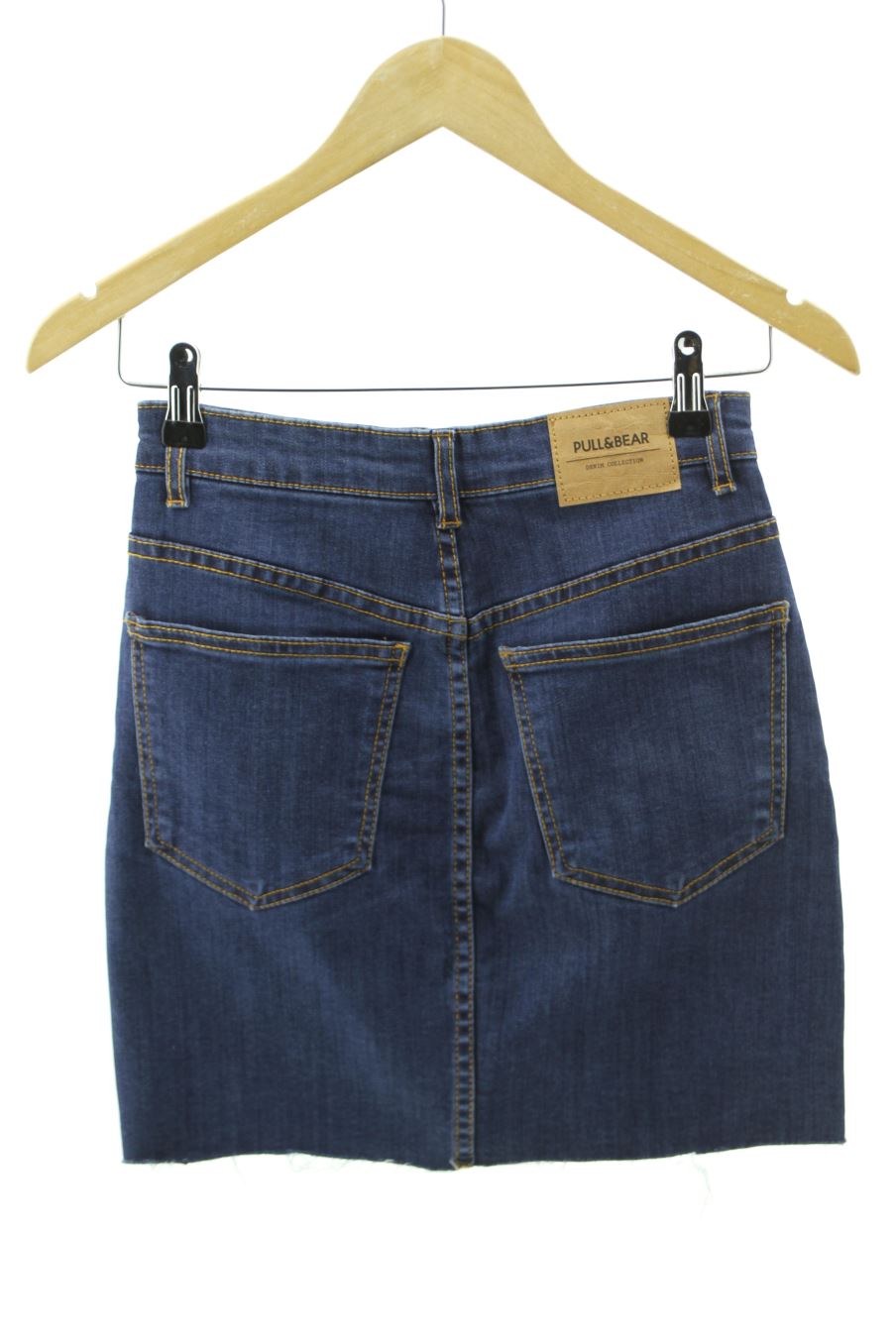 Jupe Pull & Bear de la taille S, de couleur bleu de denim