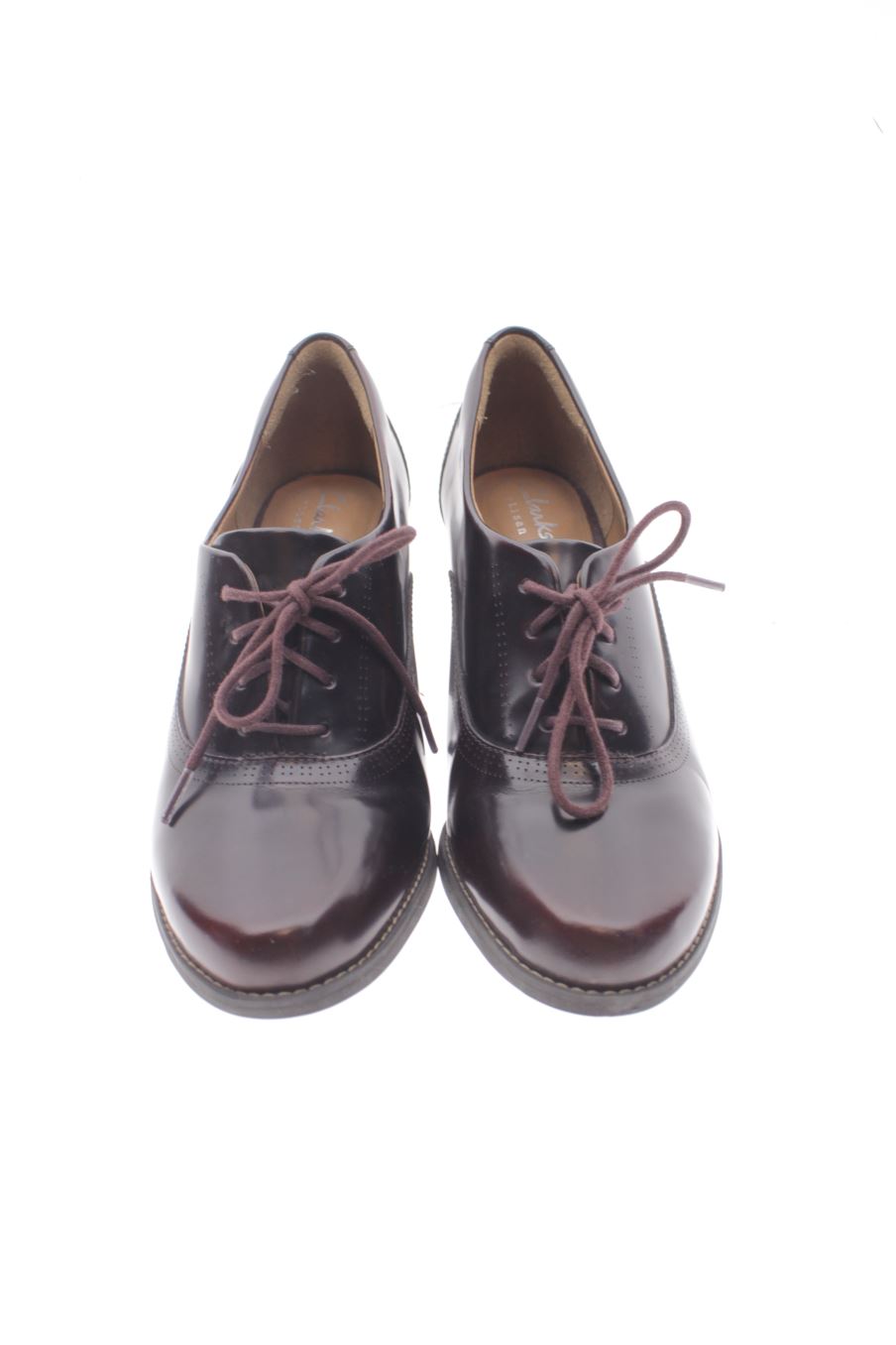 Zapatos de tacon de clarks de la talla 37, de color burdeos de