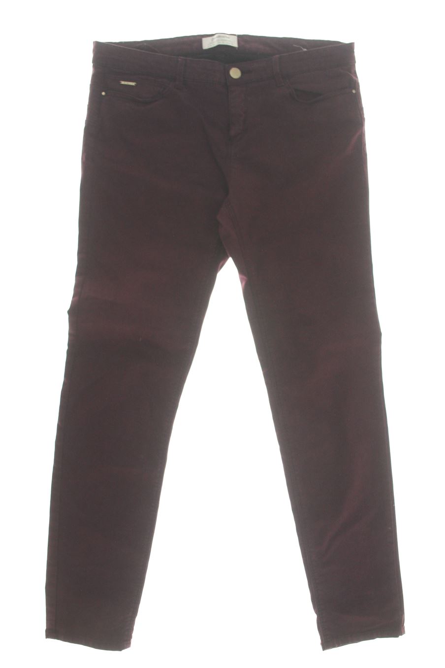 Jeans Stradivarius de la taille 44, de couleur bordeaux de denim