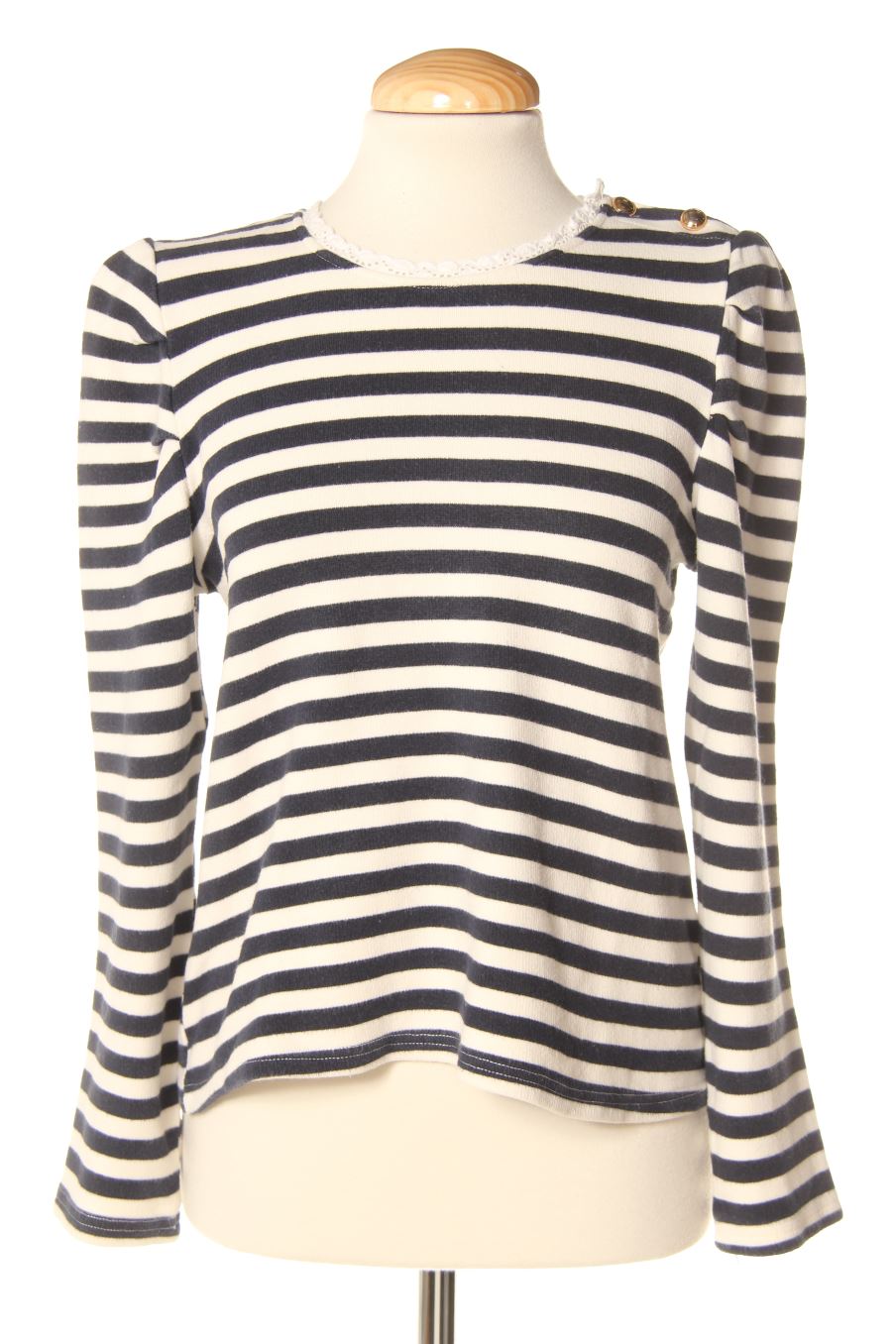 Sudadera de charlior de la talla S, de color rayas