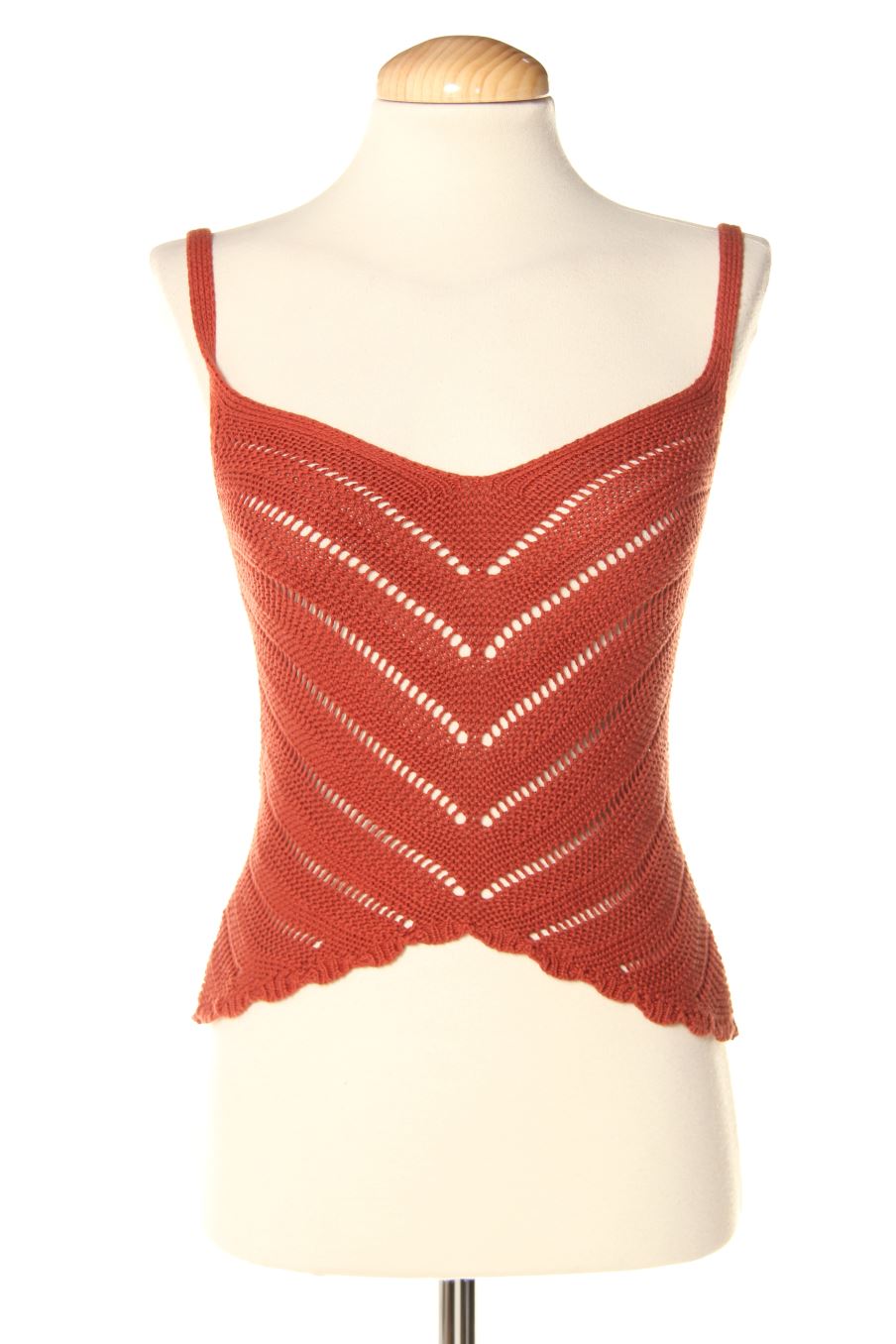 Top de Stradivarius de la talla S, de color marrón