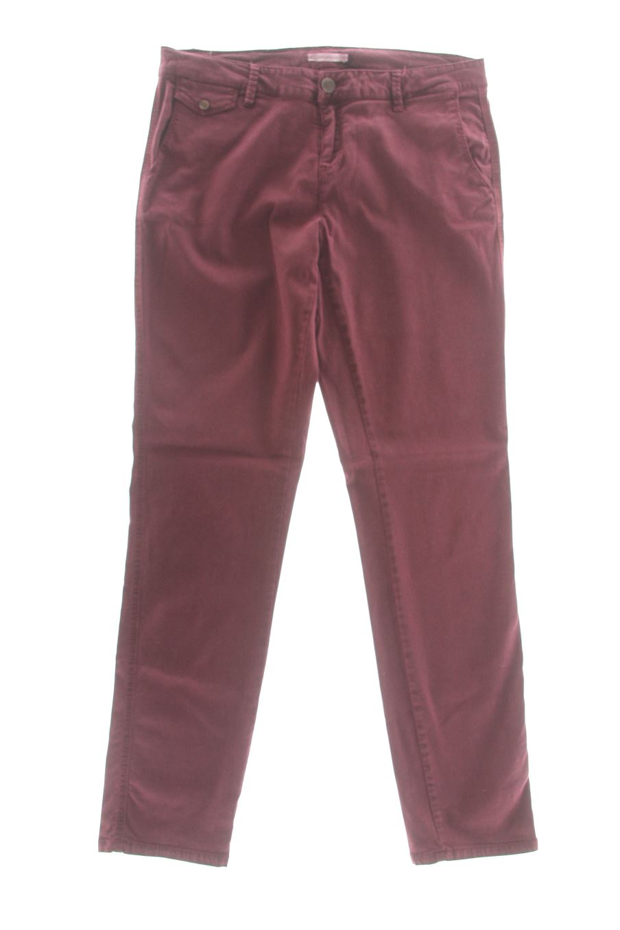 Pantalones de Promod de la talla 38, de color burdeos
