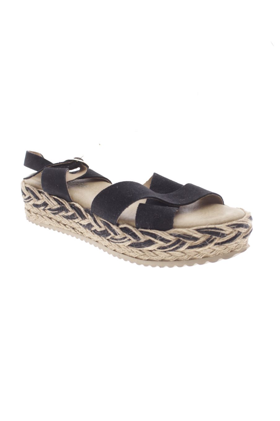 Sandalias planas de Tater's de la talla 40, de color negro de