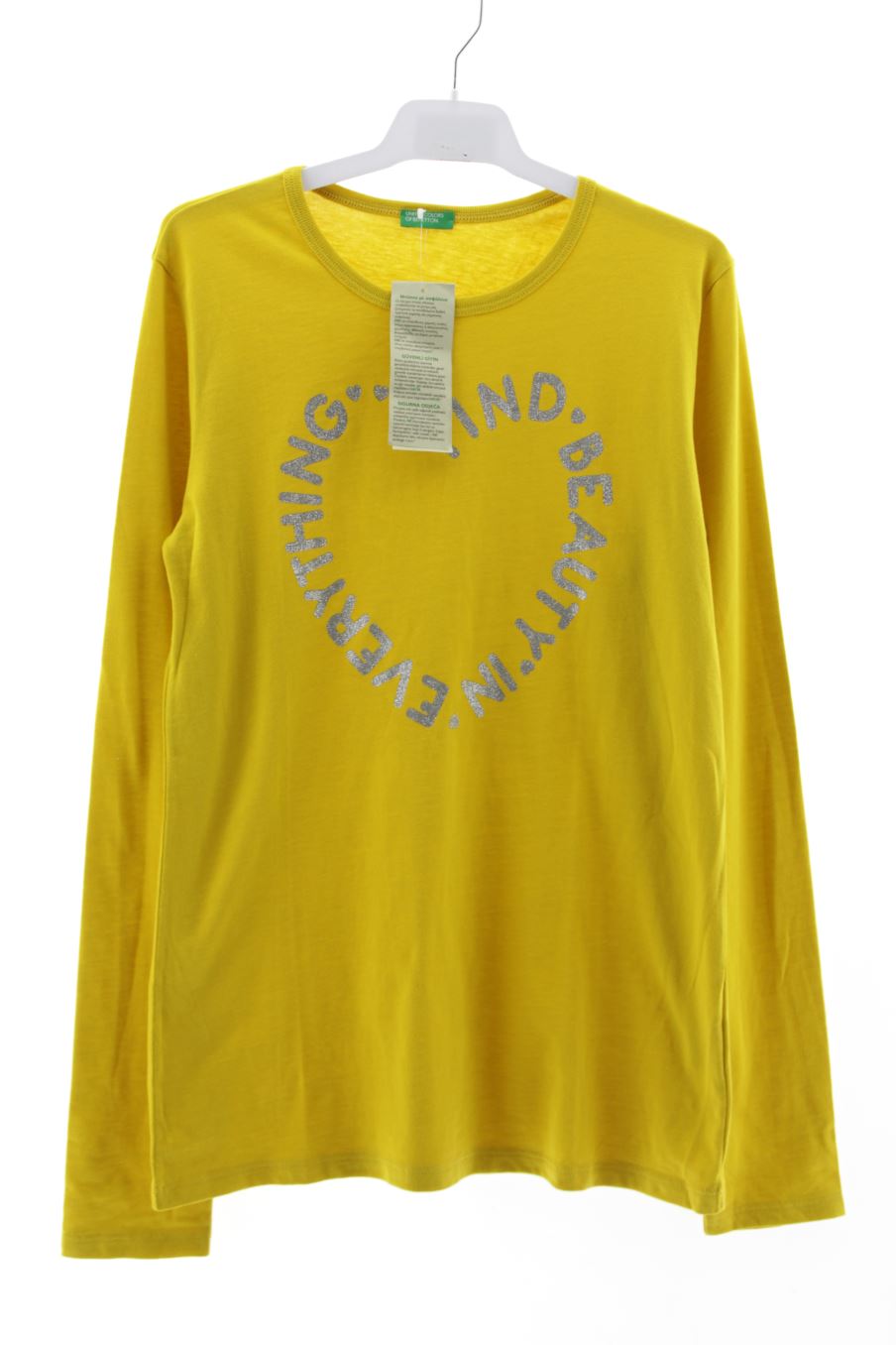 Camiseta de manga larga de Benetton de la talla 13 años con etiqueta